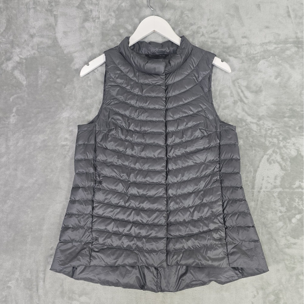 Athleta Goose Down Puffer Vest Small Packable Lightweight Running Athleisure